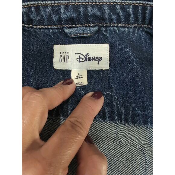 BabyGap Disney Minnie Mouse Kids Blue Jean Jacket Sz 3 - Picture 9 of 9